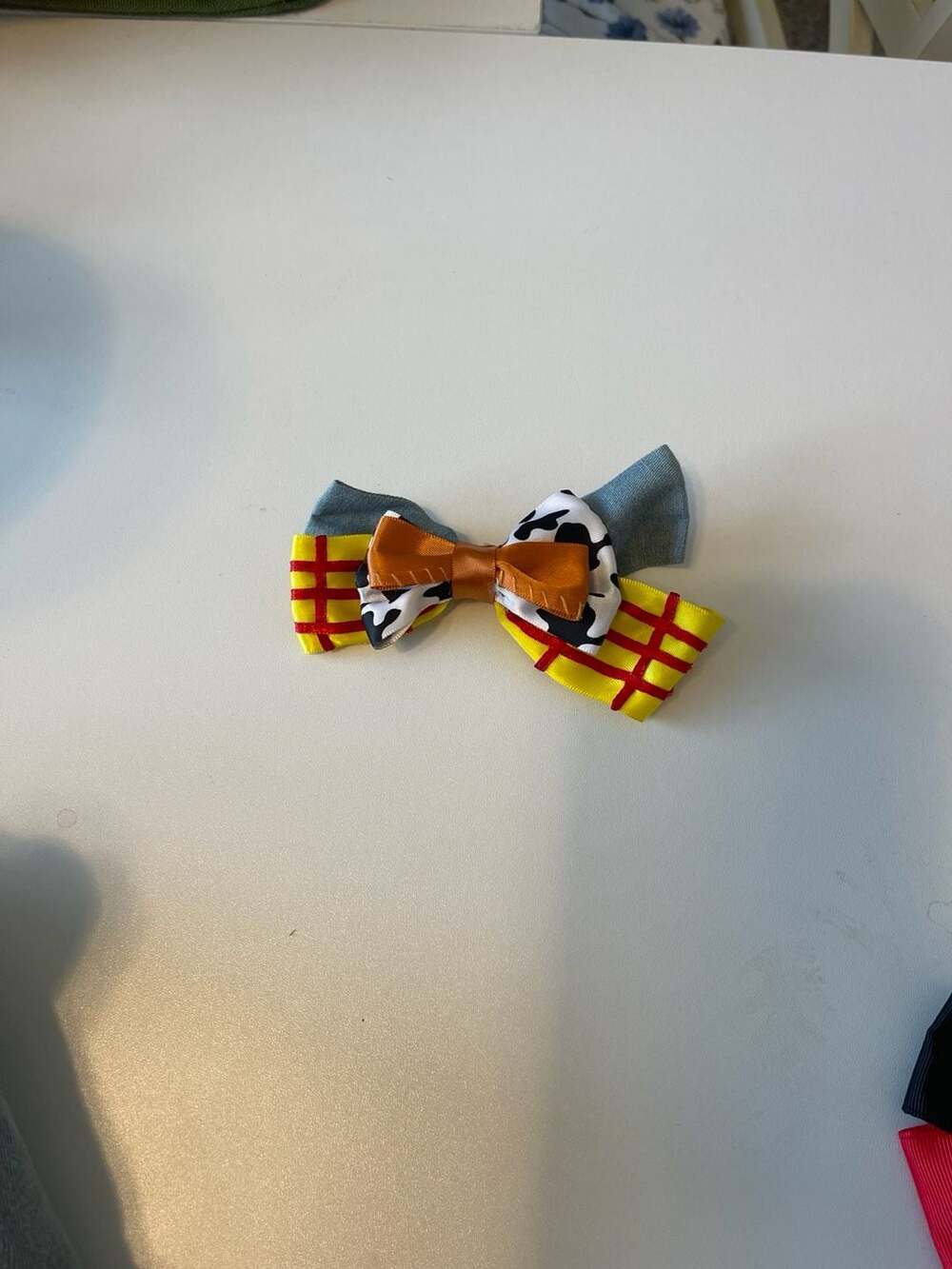 Toy Story Woody Inspired Multi-Layered Ribbon Hair Bow